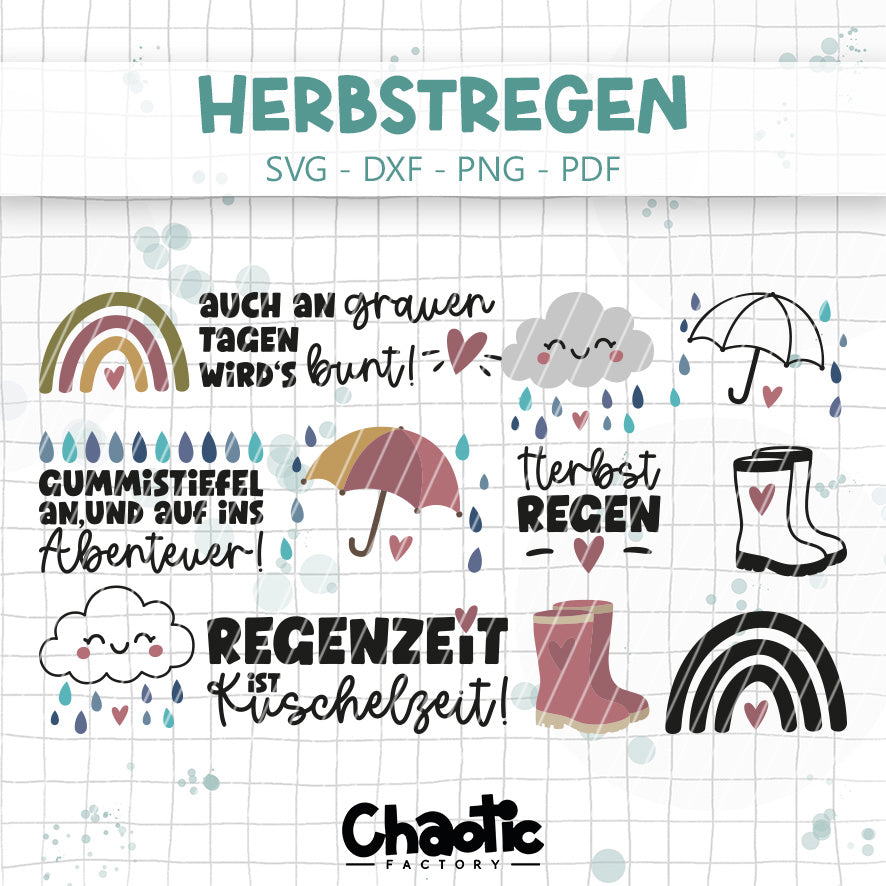Plotterdatei Herbstregen