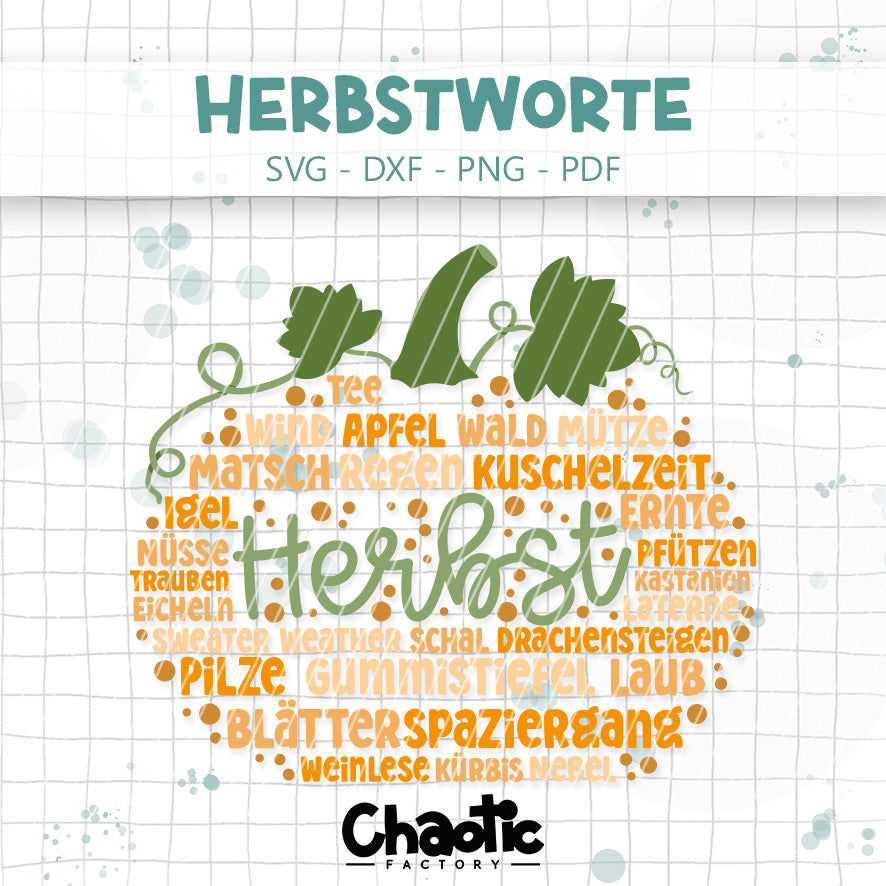 Plotterdatei Herbstworte