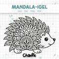 Plotterdatei Mandala-Igel
