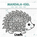 Plotterdatei Mandala-Igel