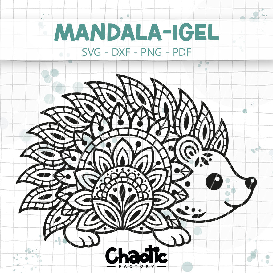 Plotterdatei Mandala-Igel