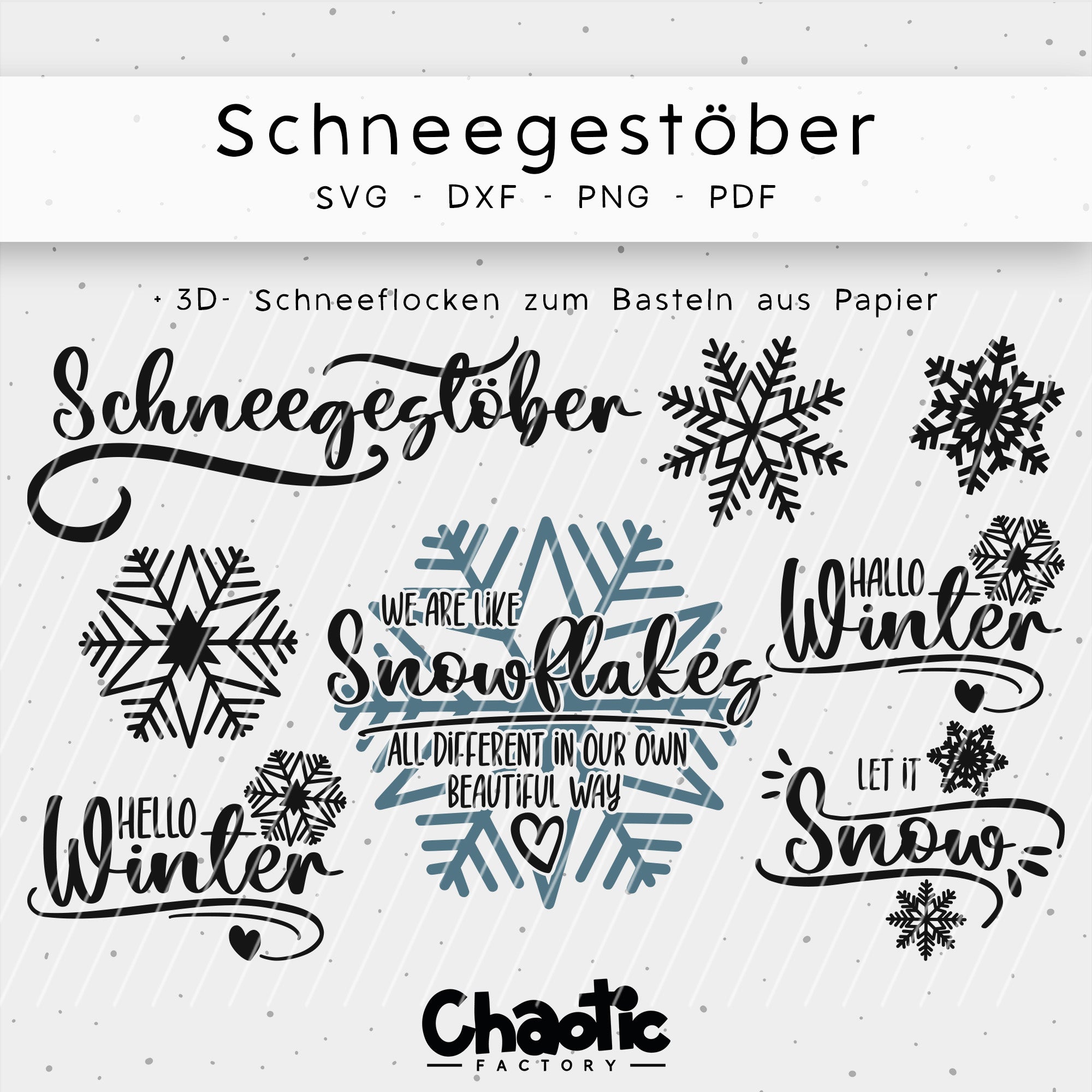 Plotterdatei Schneegestöber
