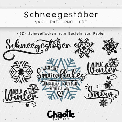 Plotterdatei Schneegestöber