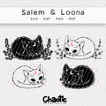 Plotterdatei Salem & Loona