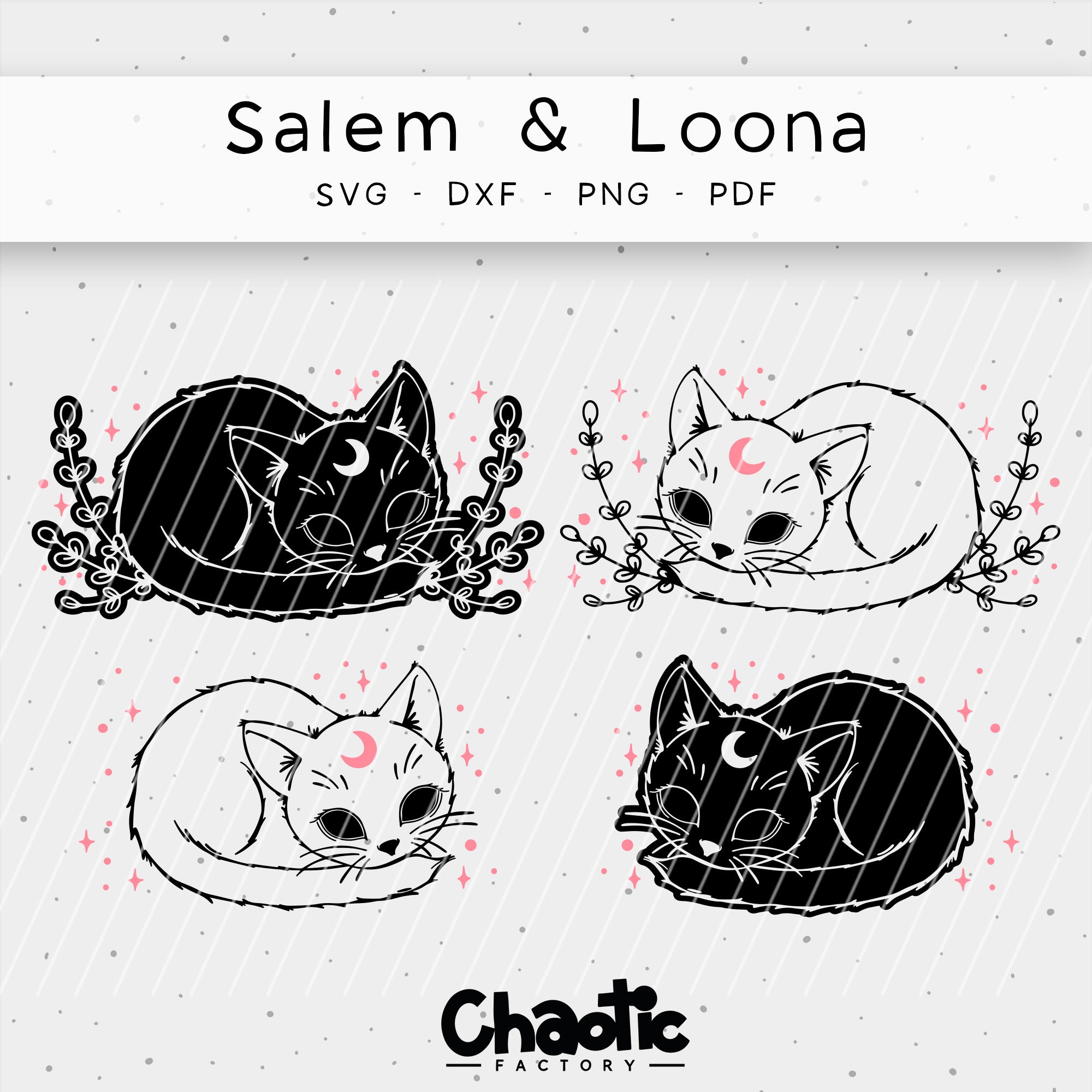 Plotterdatei Salem & Loona