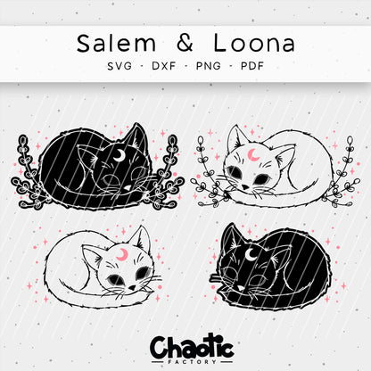 Plotterdatei Salem & Loona