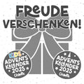 GUTSCHEIN - Freude verschenken! - Adventskalender 2025
