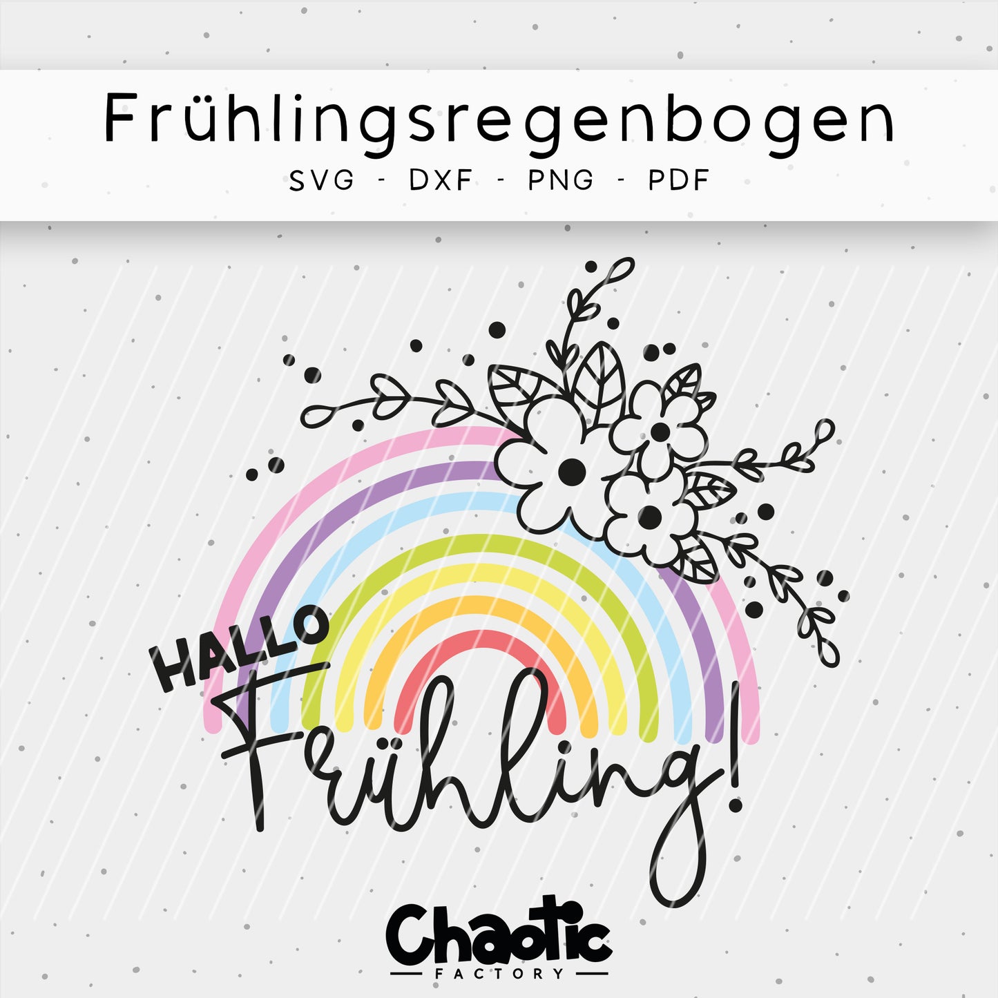 Plotterdatei Frühlingsregenbogen