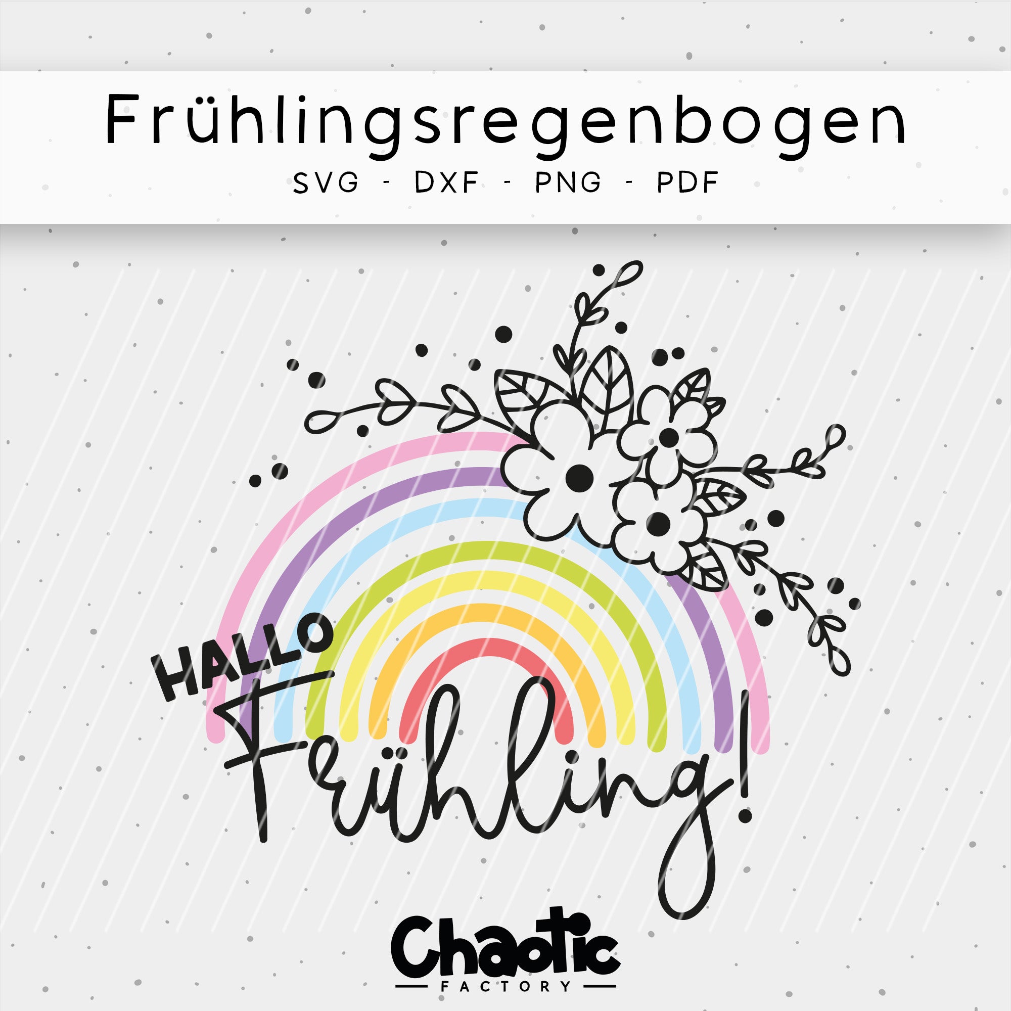 Plotterdatei Frühlingsregenbogen
