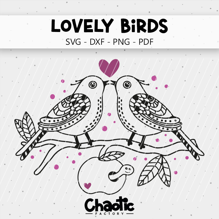 Plotterdatei Lovely Birds