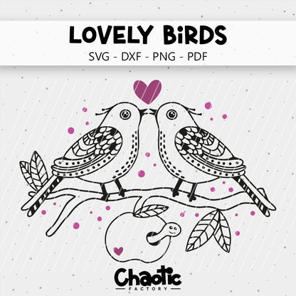Plotterdatei Lovely Birds