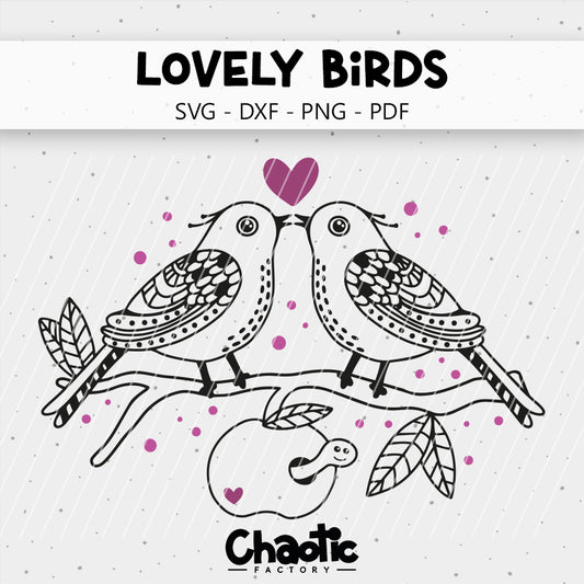 Plotterdatei Lovely Birds