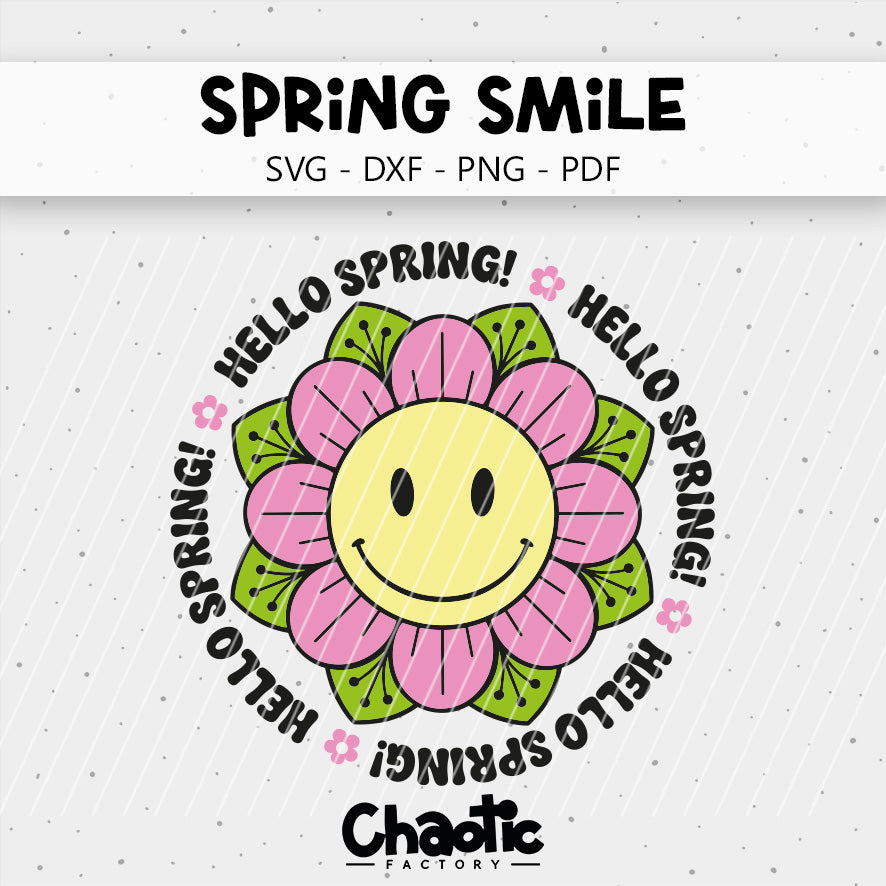 Plotterdatei Spring Smile