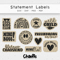 Plotterdatei Statement Labels (auch als Lasercut nutzbar)