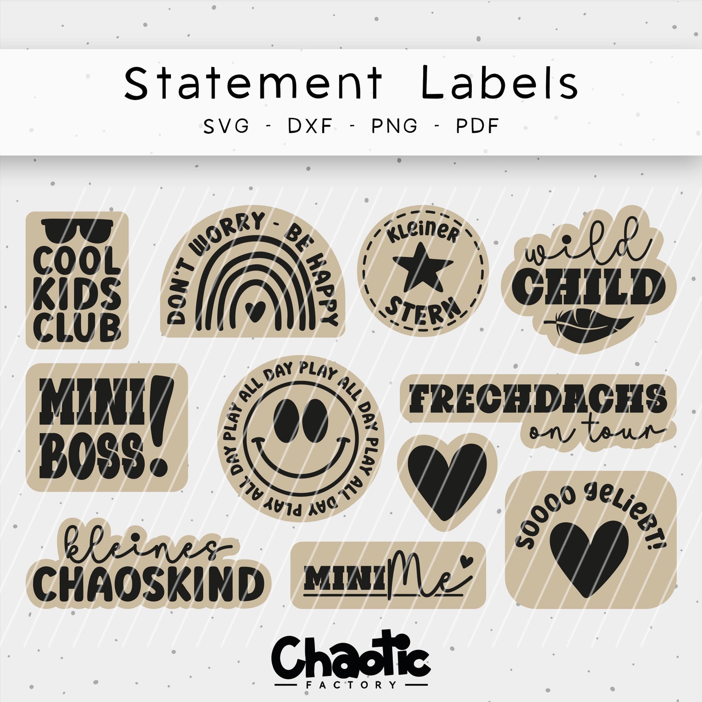 Plotterdatei Statement Labels (auch als Lasercut nutzbar)