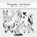 Plotterdatei Origami Animals