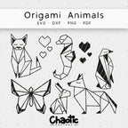 Plotterdatei Origami Animals