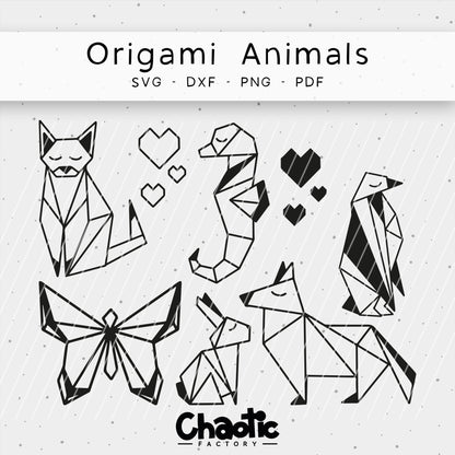 Plotterdatei Origami Animals