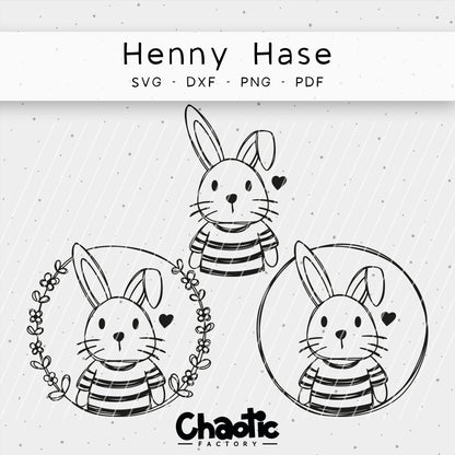 Plotterdatei Henny Hase