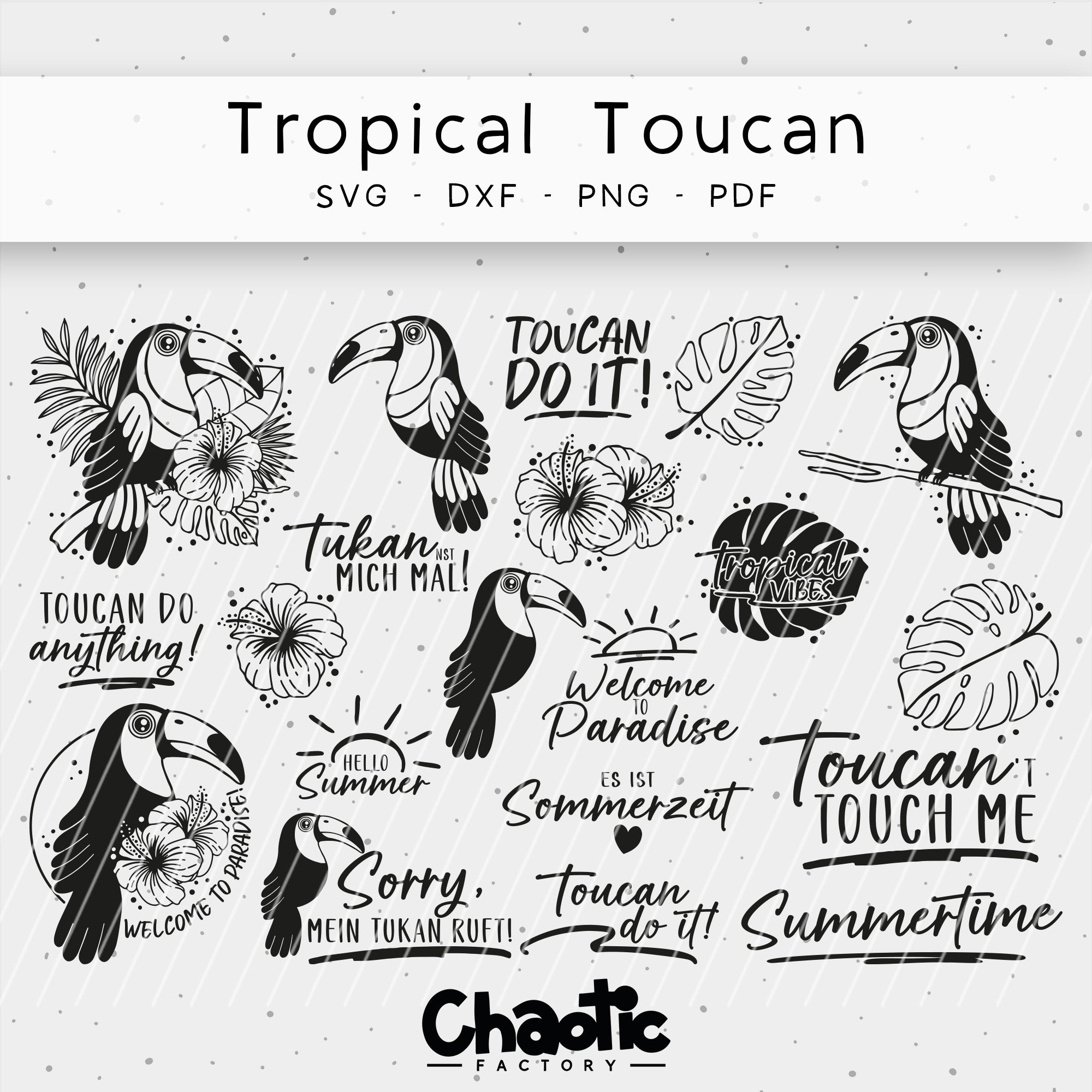 Plotterdatei Tropical Toucan