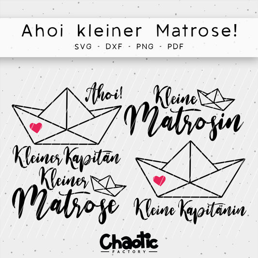 Plotterdatei Ahoi kleiner Matrose!