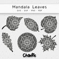 Plotterdatei Mandala Leaves