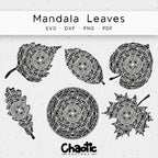 Plotterdatei Mandala Leaves