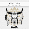 Plotterdatei Boho Skull