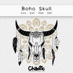 Plotterdatei Boho Skull