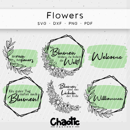 Plotterdatei Flowers