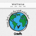 Plotterdatei Weltreise