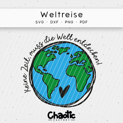 Plotterdatei Weltreise