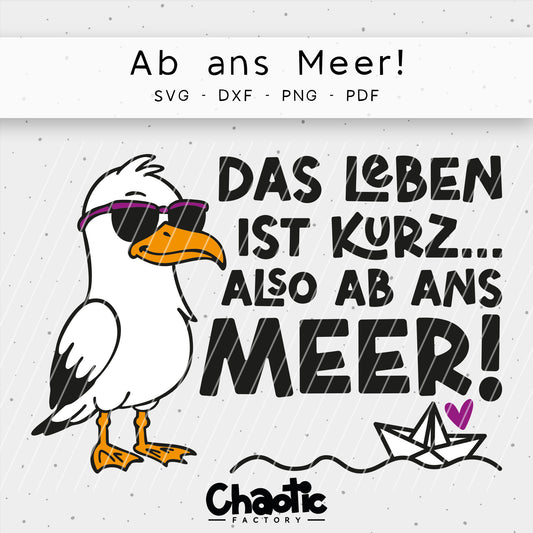 Plotterdatei Ab ans Meer!