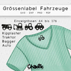 Plotterdatei Größenlabel Fahrzeuge