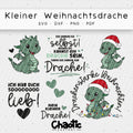 Plotterdatei Kleiner Weihnachtsdrache