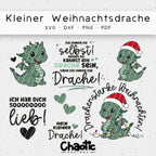 Plotterdatei Kleiner Weihnachtsdrache