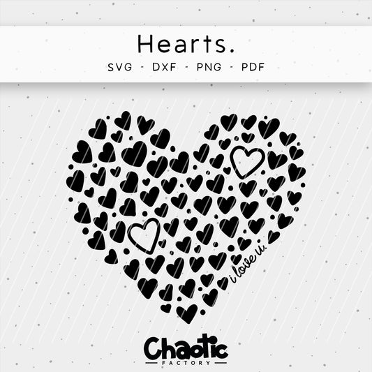 Plotterdatei Hearts