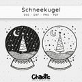 Plotterdatei Schneekugel