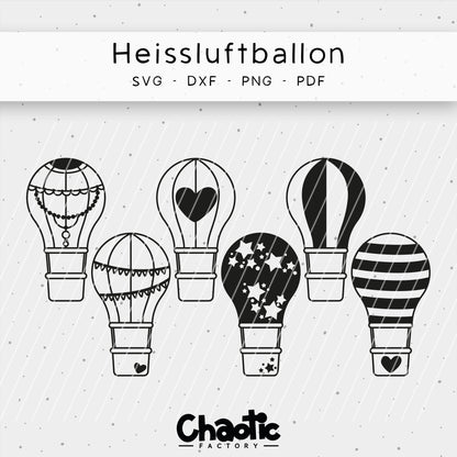 Plotterdatei Heißluftballons