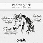 Plotterdatei Pferdeglück