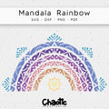 Plotterdatei Mandala Rainbow