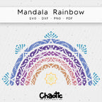Plotterdatei Mandala Rainbow