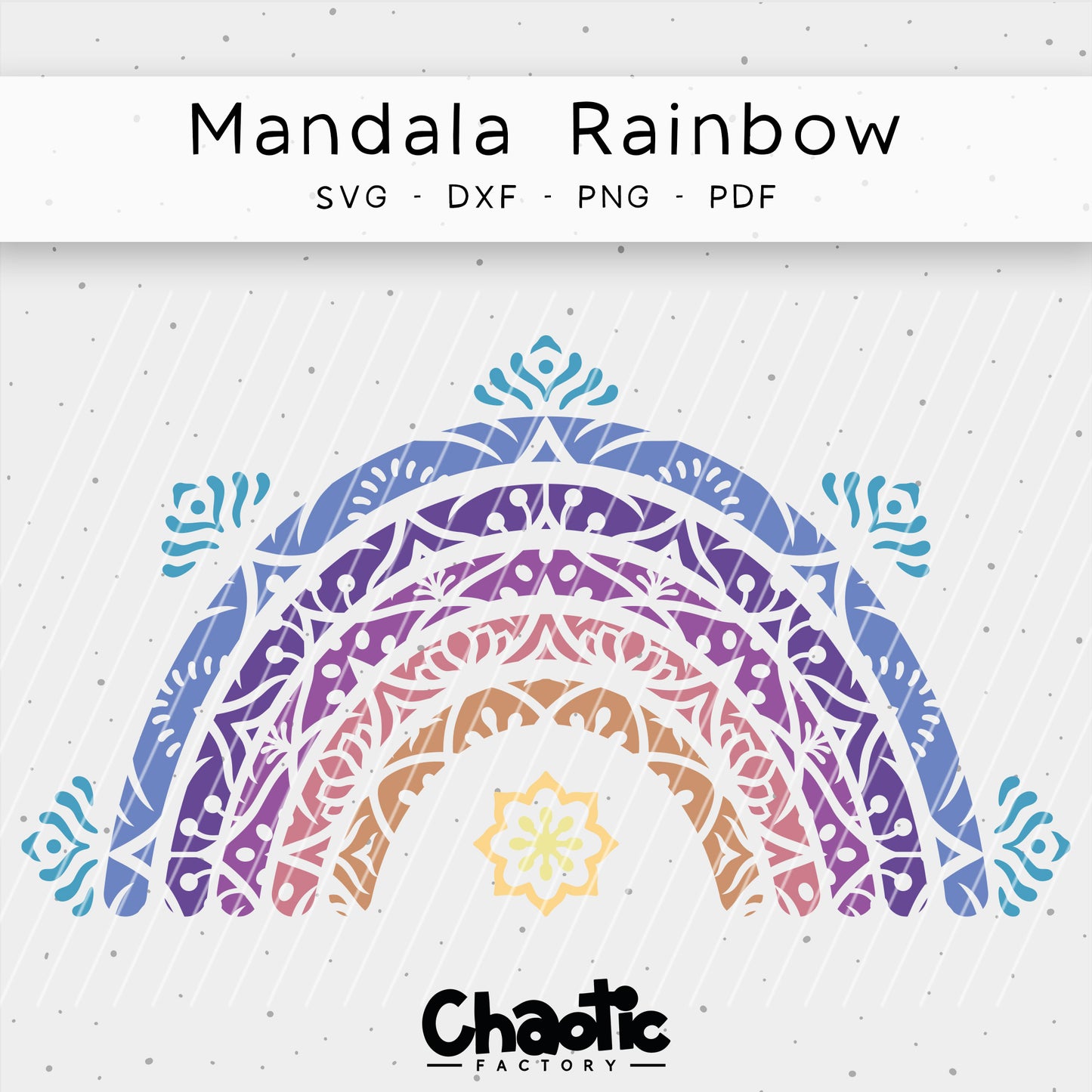 Plotterdatei Mandala Rainbow