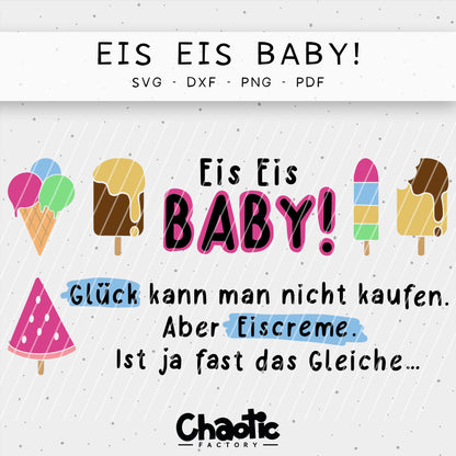 Plotterdatei Eis Eis Baby!