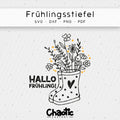 Plotterdatei Frühlingsstiefel