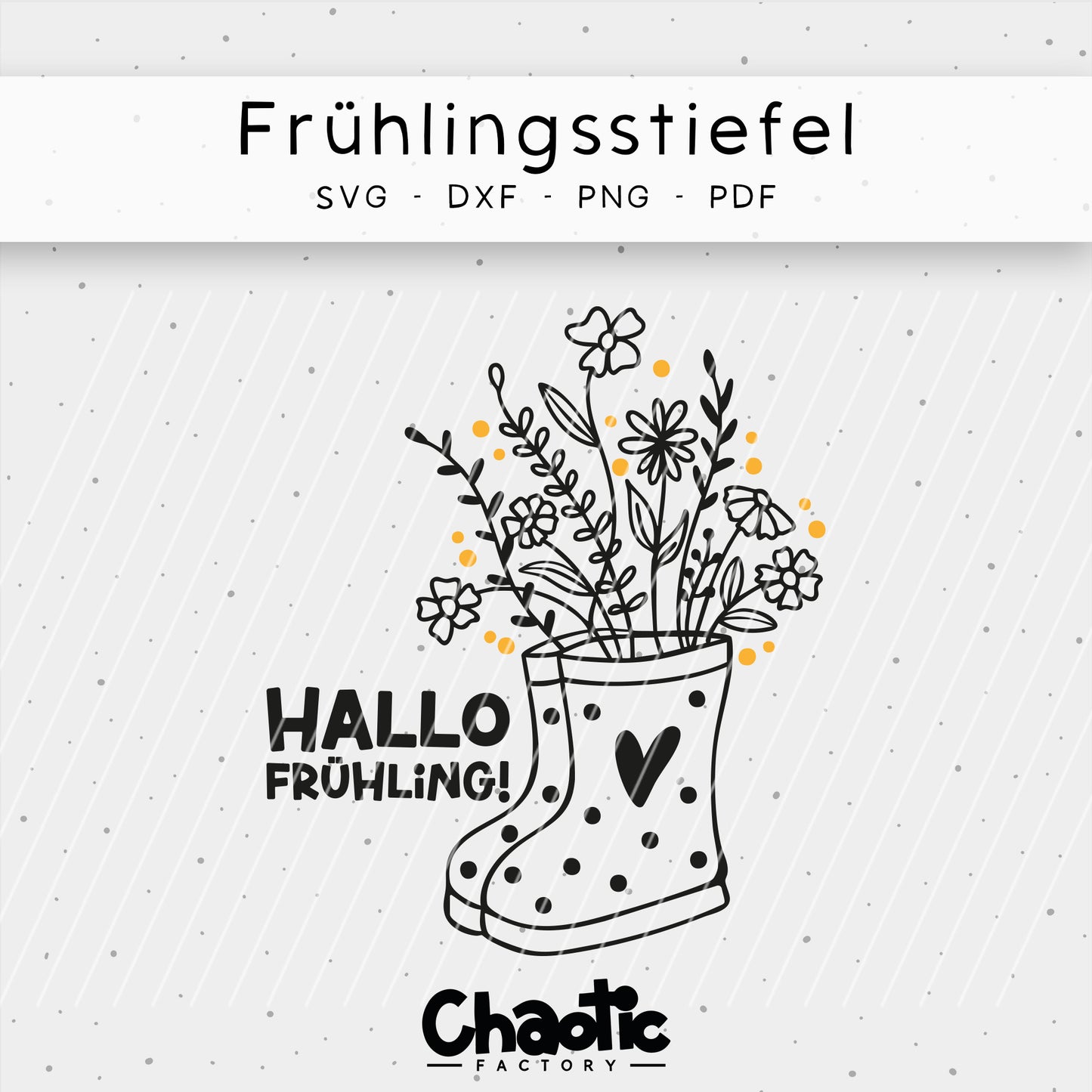 Plotterdatei Frühlingsstiefel