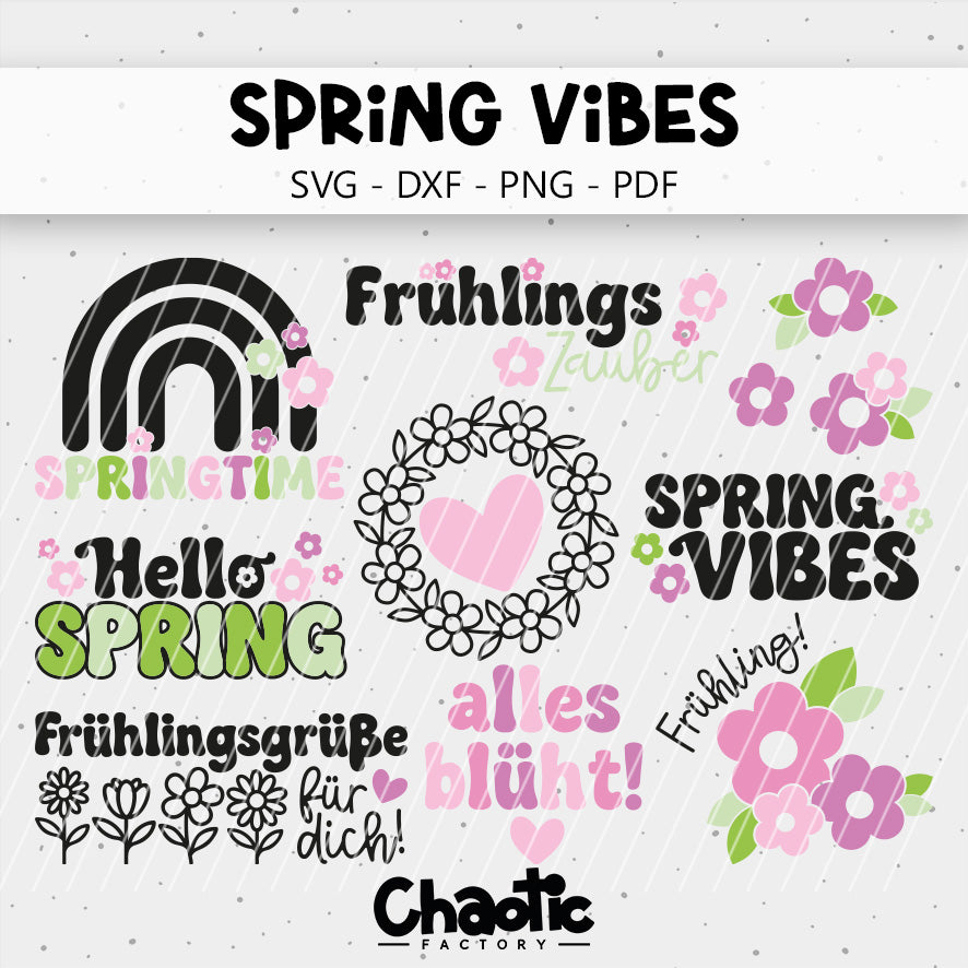 Plotterdatei Spring Vibes