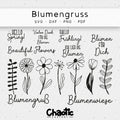 Plotterdatei Blumengruss