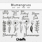 Plotterdatei Blumengruss