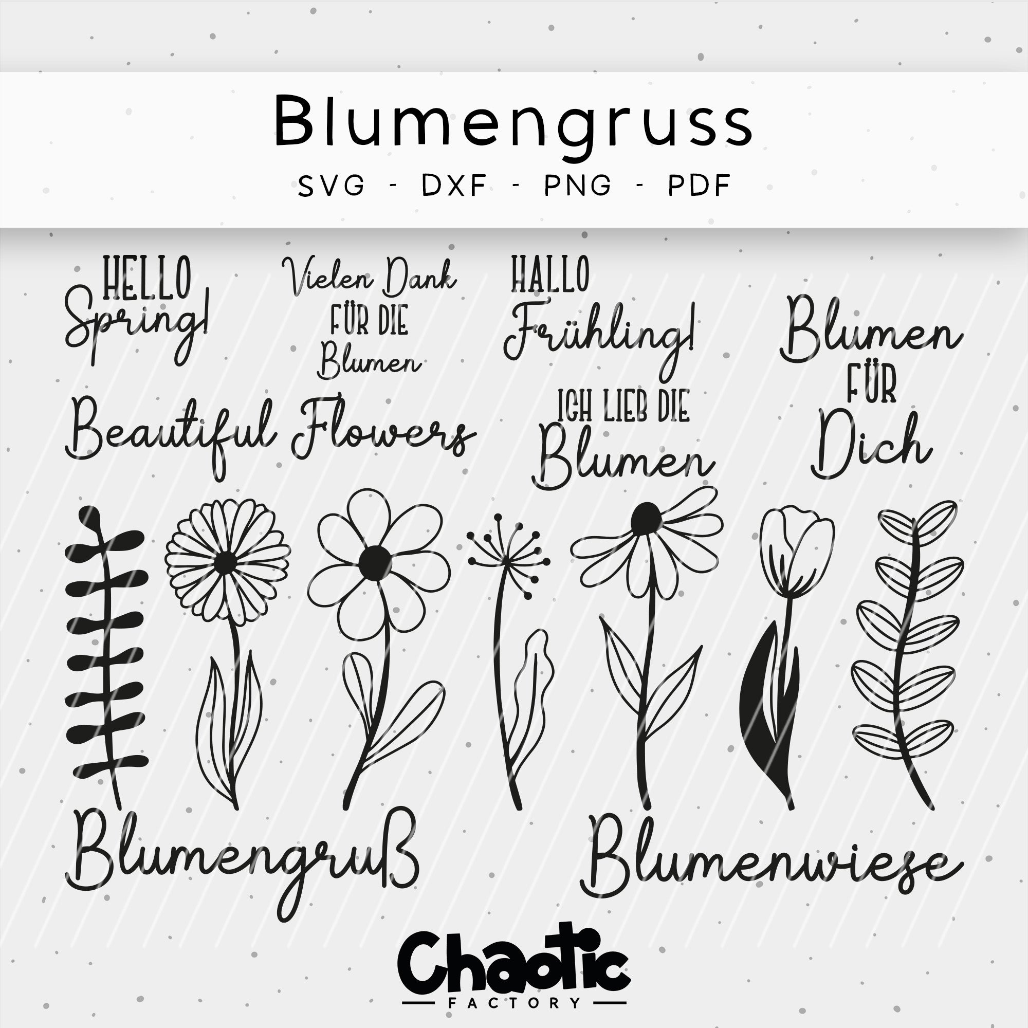 Plotterdatei Blumengruss